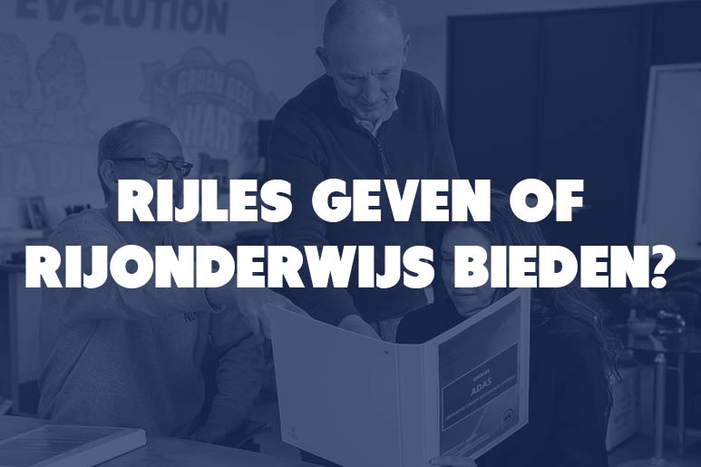 Rijles geven of rijonderwijs bieden?